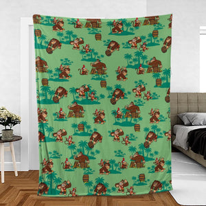 Donkey Kong & Diddy Kong Fleece Blanket