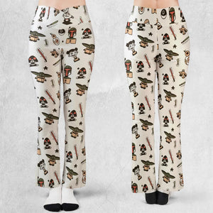 Retro Galaxy Star Wars Flare Leggings