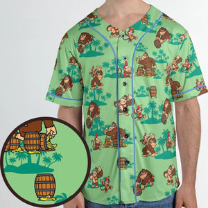 Donkey Kong & Diddy Kong Unisex Baseball Jersey