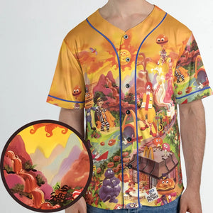 Wonder Foodland The Siege Of Mcdonaldland Unisex Baseball Jersey
