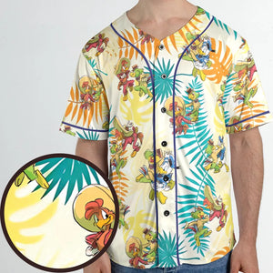Tropical The Three Caballeros Unisex Baseball Jersey