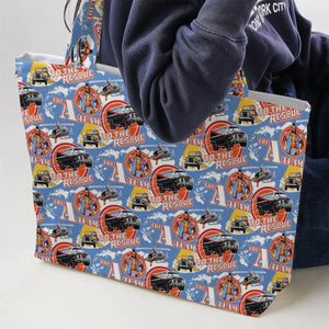 To The Rescue The A Team Pattern Large Tote Bag
