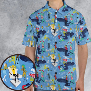 Cruisin' The Galaxy Star Trek AOP Men/Women Polo Shirt