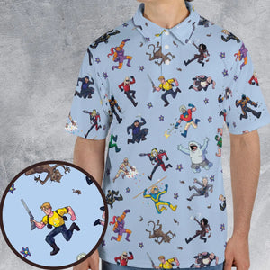 The Suicide Squad Pattern AOP Men/Women Polo Shirt