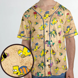 Shrimpsons The Simpsons Unisex Baseball Jersey