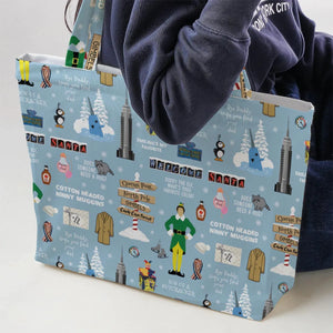 Buddy the ELF Quotes Christmas Large Tote Bag