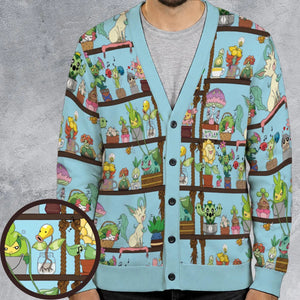 Grass Type Pokemon Cardigan