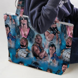 90s Wrestlers Large Tote Bag