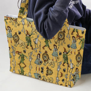 Magic Of Oz Characters Pattern Large Tote Bag