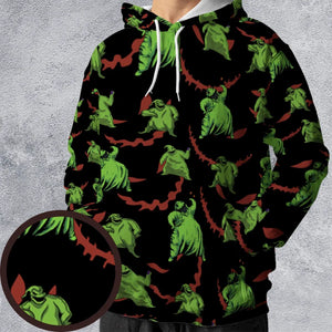 Oogie Boogie Pattern All-over Print Hoodie