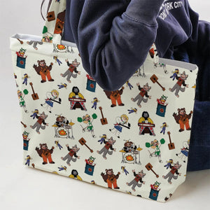 The Rock-afire Explosion Pattern Large Tote Bag