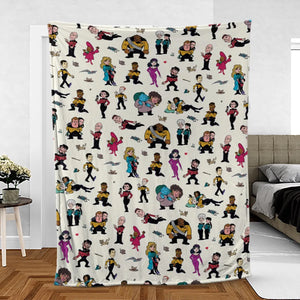 Star Trek TNG Tribute Fleece Blanket
