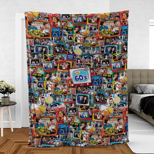 The 60s Classic TV Shows Fleece Blanket