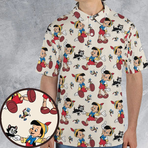 Whimsy Wear Pinocchio AOP Men/Women Polo Shirt