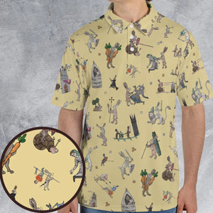Killer Rabbit The Medieval Marginalia AOP Men/Women Polo Shirt