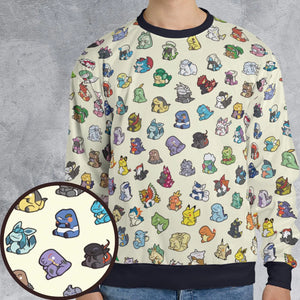Pokemon In Substitute Style All-over Print Sweatshirt