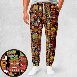 Tiki Pattern Sweatpants