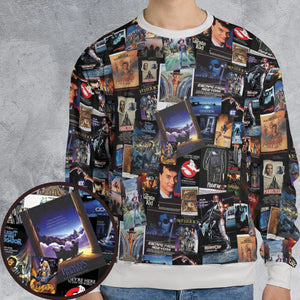 1980s Movie All-over Print Sweatshirt
