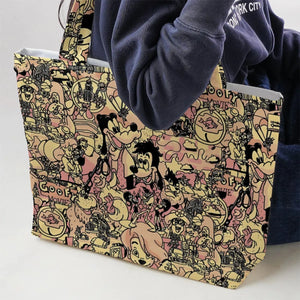 Goofy Movie Collage Large Tote Bag