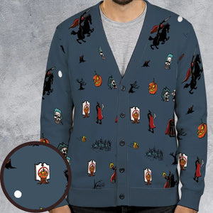 Headless Horseman Ichabod and Mr. Toad Cardigan