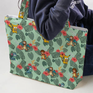 Simpsonmon The Simpsons Pokemon Mashup Large Tote Bag