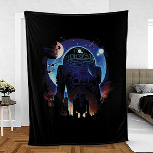 Droid Night Star Wars Fleece Blanket