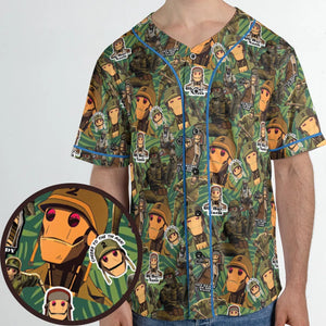 GI Robot Creature Commandos Unisex Baseball Jersey
