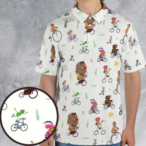 The Muppet Movie Bike Scene AOP Men/Women Polo Shirt