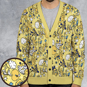Shiny Magikarp Pokemon Pattern Cardigan