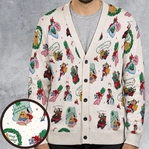 Green Christmas The Muppets Cardigan