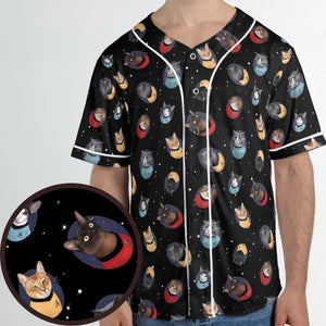Live Long and Paws-purr Star Trek Unisex Baseball Jersey