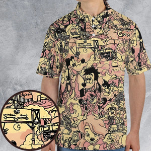 Goofy Movie Collage AOP Men/Women Polo Shirt