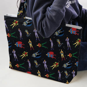 The Super Powers Team Super Friends Large Tote Bag