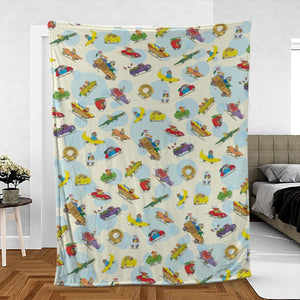 The Busy World of Richard Scarry Fleece Blanket