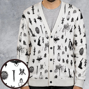 Nosferatu Pattern Cardigan