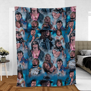 90s Wrestlers Fleece Blanket