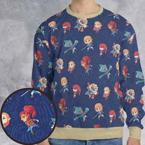 Legend The Legend of Zelda All-over Print Sweatshirt