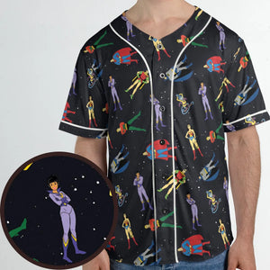 The Super Powers Team Super Friends Unisex Baseball Jersey