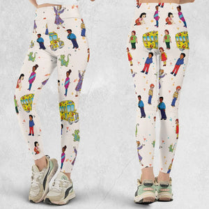 The Magic School Bus Characters Legging