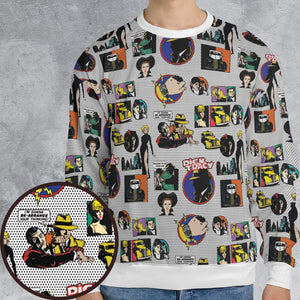 Vintage 90s Dick Tracy All-over Print Sweatshirt