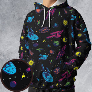 All-over Print Hoodie - CESNLXQR - - 1
