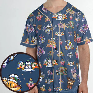 Dream Land Holiday Kirby Unisex Baseball Jersey