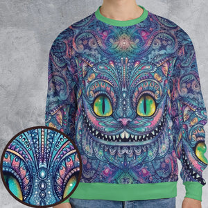 Cheshire Cat Alice In Wonderland All-over Print Sweatshirt