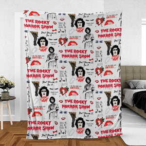 The Rocky Horror Picture Show Pattern Fleece Blanket