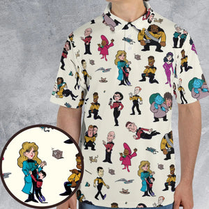 Star Trek TNG Tribute AOP Men/Women Polo Shirt