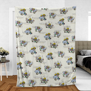 Matt Foley Fitness Exercises SNL Fleece Blanket