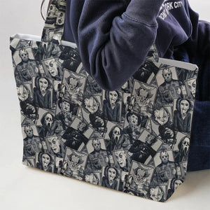 Halloween Horror Villains Large Tote Bag