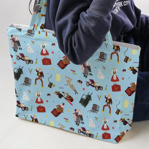 Chitty Chitty Bang Bang Patterns Large Tote Bag