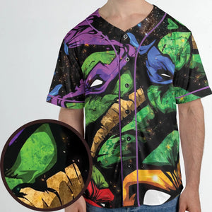 Four Ninja Turtles TMNT Unisex Baseball Jersey