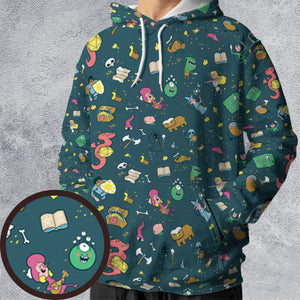Cute Doodle Dungeons All-over Print Hoodie